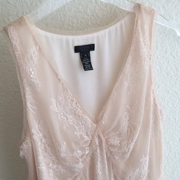 J. Crew Collection Eyelash Lace Overlay Top Blouse - Picture 7 of 14